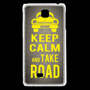 Coque LG F5 Keep Calm and Take o road 2 Gris