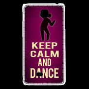 Coque LG F5 Keep Calm and Dance Rose