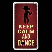 Coque LG F5 Keep Calm and Dance Rouge