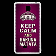 Coque LG F5 Keep Calm and Hakuna Matata rose