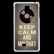 Coque LG F5 Keep calm and Mix That Gris