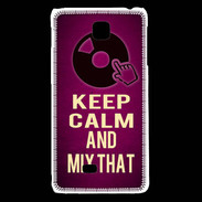 Coque LG F5 Keep Calm and Mix That Rose