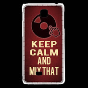 Coque LG F5 Keep Calm and Mix That Rouge