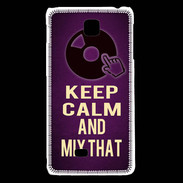 Coque LG F5 Keep Calm and Mix That Violet