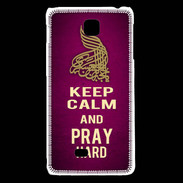 Coque LG F5 Keep Calm and Pray Muslim Rose