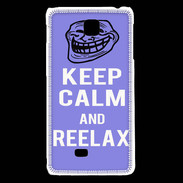 Coque LG F5 Keep Calm and Be Reelax Bleu