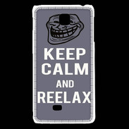 Coque LG F5 Keep Calm and Reelax Gris