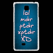 Coque LG F5 LOL MDR bleu ZG