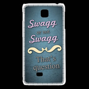 Coque LG F5 Swag or Not bleu ZG