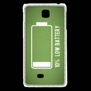 Coque LG F5 Low Battery vert ZG
