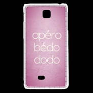 Coque LG F5 Apéro bédo dodo Rose ZG