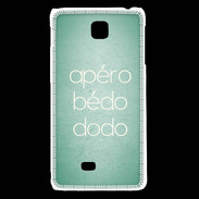 Coque LG F5 Apéro bédo dodo Vert ZG