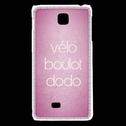Coque LG F5 Vélo Boulot Dodo Rose ZG