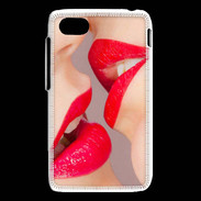 Coque Blackberry Q5 Bouche sexy Lesbienne et rouge à lèvres gloss