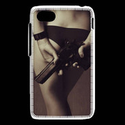 Coque Blackberry Q5 Attention maîtresse dangereuse