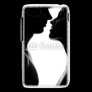 Coque Blackberry Q5 Couple d'amoureux en noir et blanc