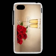 Coque Blackberry Q5 Coupe de champagne, roses rouges