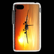 Coque Blackberry Q5 Avion de ligne et couché de soleil