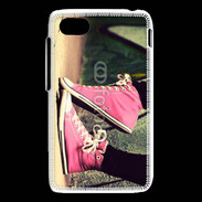 Coque Blackberry Q5 Converses roses vintage