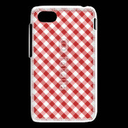 Coque Blackberry Q5 Vichy rouge et blanc 2