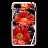 Coque Blackberry Q5 Fleurs Zen rouge 10