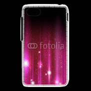 Coque Blackberry Q5 Rideau rose à strass