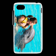 Coque Blackberry Q5 Bisou de dauphin