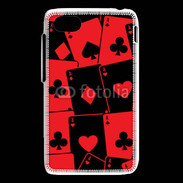 Coque Blackberry Q5 Cartes rouges et noires 5