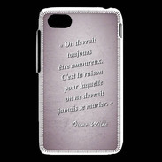 Coque Blackberry Q5 Toujours amoureux Rose Citation Oscar Wilde