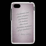 Coque Blackberry Q5 Femmes émotions Rose Citation Oscar Wilde