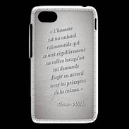 Coque Blackberry Q5 Homme animal Gris Citation Oscar Wilde