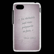 Coque Blackberry Q5 Ami poignardée Rose Citation Oscar Wilde