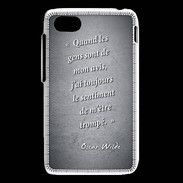 Coque Blackberry Q5 Avis gens Noir Citation Oscar Wilde