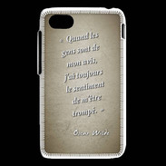 Coque Blackberry Q5 Avis gens Sepia Citation Oscar Wilde