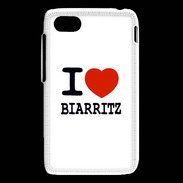 Coque Blackberry Q5 I love Biarritz