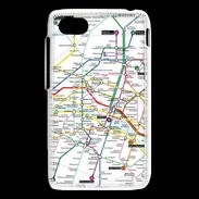 Coque Blackberry Q5 Plan de métro de Paris
