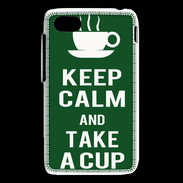 Coque Blackberry Q5 Keep Calm Take a cup Vert