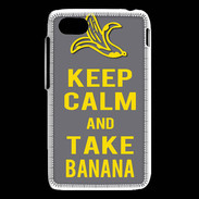 Coque Blackberry Q5 Keep Calm Take Banana Gris