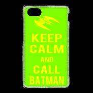 Coque Blackberry Q5 Keep Calm Call Batman Vert pomme