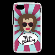 Coque Blackberry Q5 Miss Clubbing Chatain