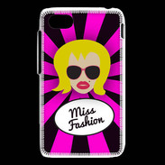 Coque Blackberry Q5 Miss Fashion Blonde