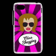 Coque Blackberry Q5 Miss Shopping Rousse