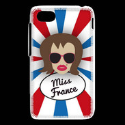 Coque Blackberry Q5 Miss France Chatain