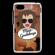 Coque Blackberry Q5 Miss Guadeloupe Chatain