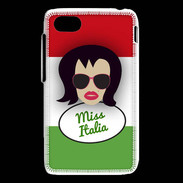 Coque Blackberry Q5 Miss Italie Brune
