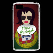 Coque Blackberry Q5 Miss Portugal Brune