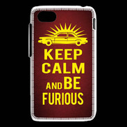 Coque Blackberry Q5 Keep Calm and Be Furious Rouge
