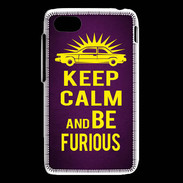 Coque Blackberry Q5 Keep Calm and Be Furious Violet