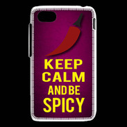 Coque Blackberry Q5 Keep Calm and Be Spicy Rose