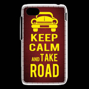 Coque Blackberry Q5 Keep Calm and Take o road 2 Rouge